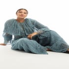 Lace Wide-Leg Pants image number null