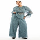 Lace Wide-Leg Pants image number null