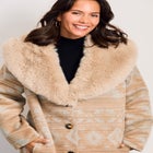 Faux Fur Trim Coat image number 3
