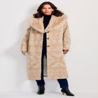 Faux Fur Trim Coat image number 0