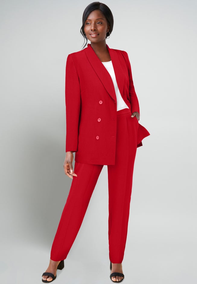 2-Piece Double-Breasted Pantsuit image number 0