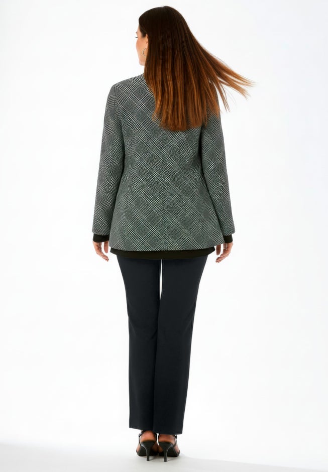 Double-Breasted Stretch Crepe Pantsuit image number 1