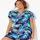 Chlorine Resistant Short Sleeve Swim Tunic image number null