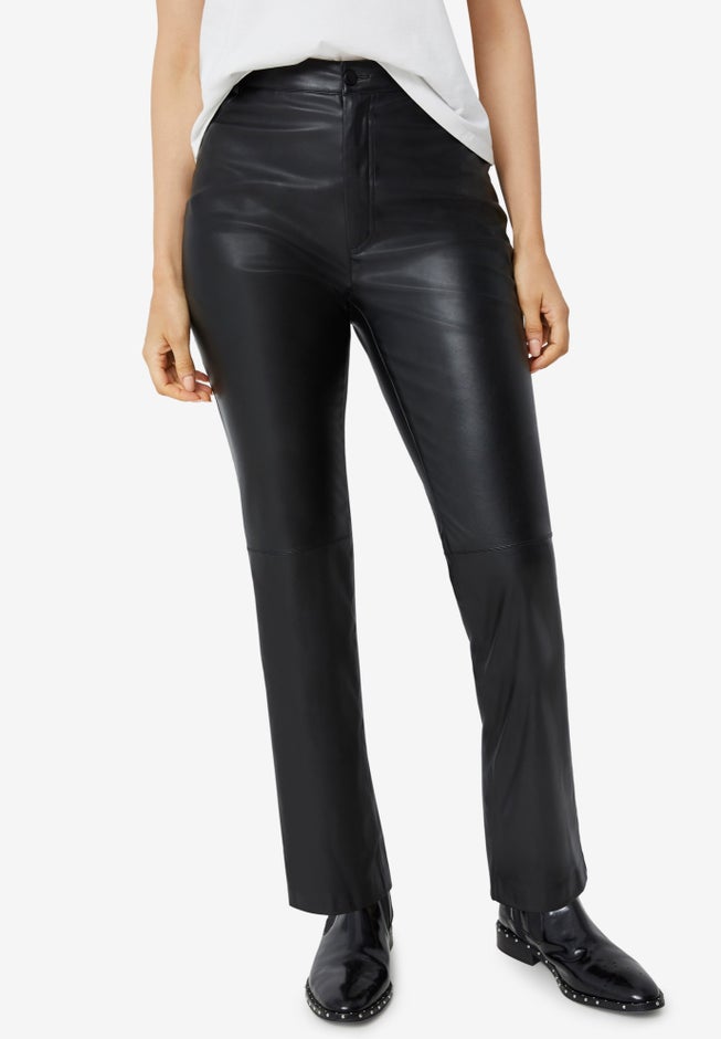 Faux Leather Trousers image number 0