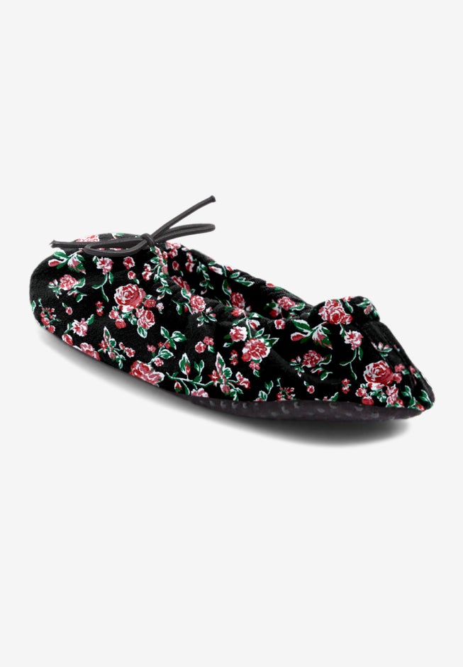 Dreams & Co.&reg; Knit Ballerina Slipper image number 1