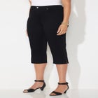 Sateen Stretch Capri image number null