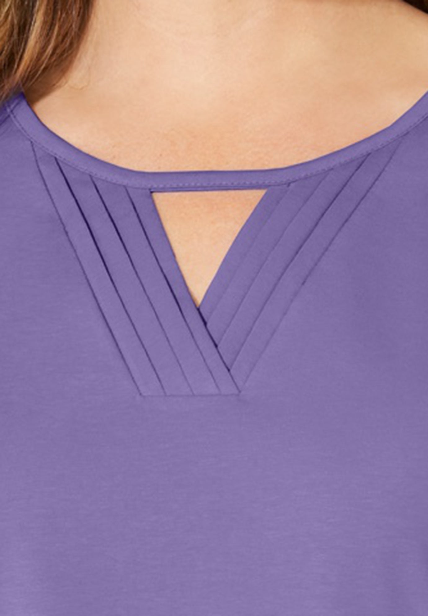Suprema&reg; Pleat-Neck Tee image number 2