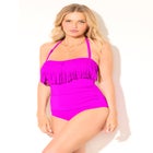 Fringe Bandeau One Piece Swimsuit image number null