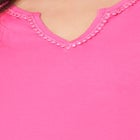 Suprema&reg; Embroidered Notch-Neck Tee image number null