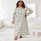 Long Flannel Nightgown image number 6