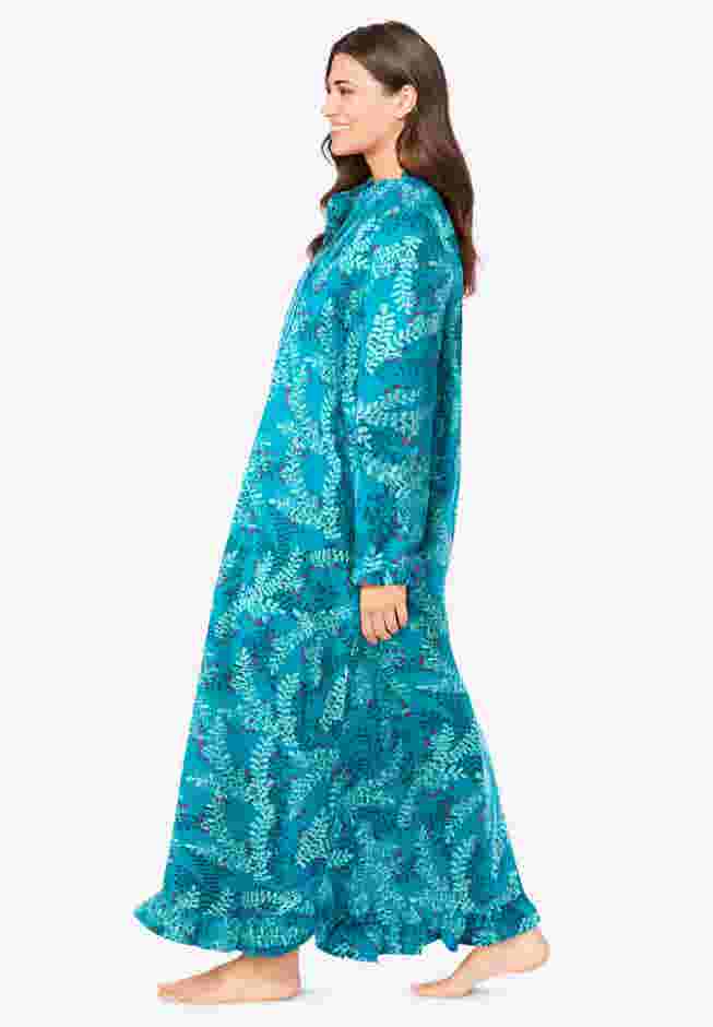 Long Flannel Nightgown  image number 2