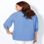 Light and Airy Y-Neck Blouse image number null