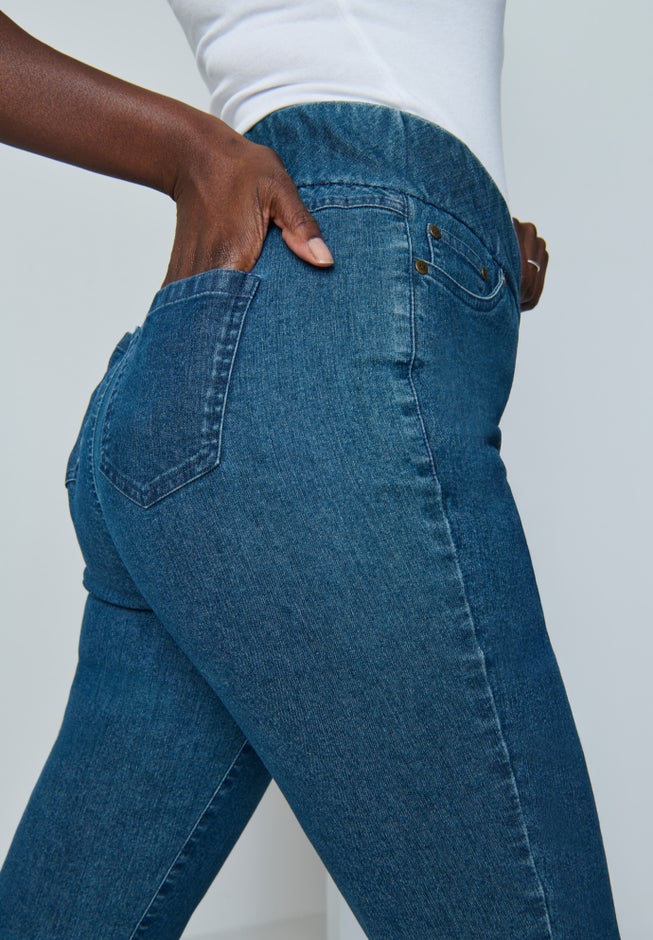 Comfort Waist Stretch Denim Straight-Leg Jean image number 1