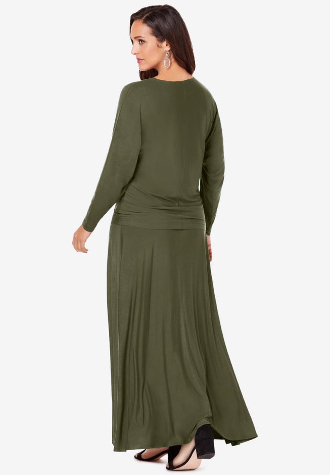 2-Piece Dolman Sleeve Skirt Set image number 1