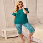 Knit Sleep Capri image number null