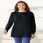 Perfect Long-Sleeve Crewneck Tee image number null
