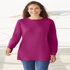 Perfect Long-Sleeve Crewneck Tee image number null