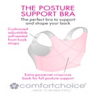 Satin-Trim Posture Bra  image number null