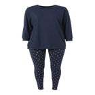 Cotton Spandex Tunic and Legging 2-Piece Pajama Set image number 3