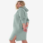 French Terry Hooded Sweatshirt Dress image number null