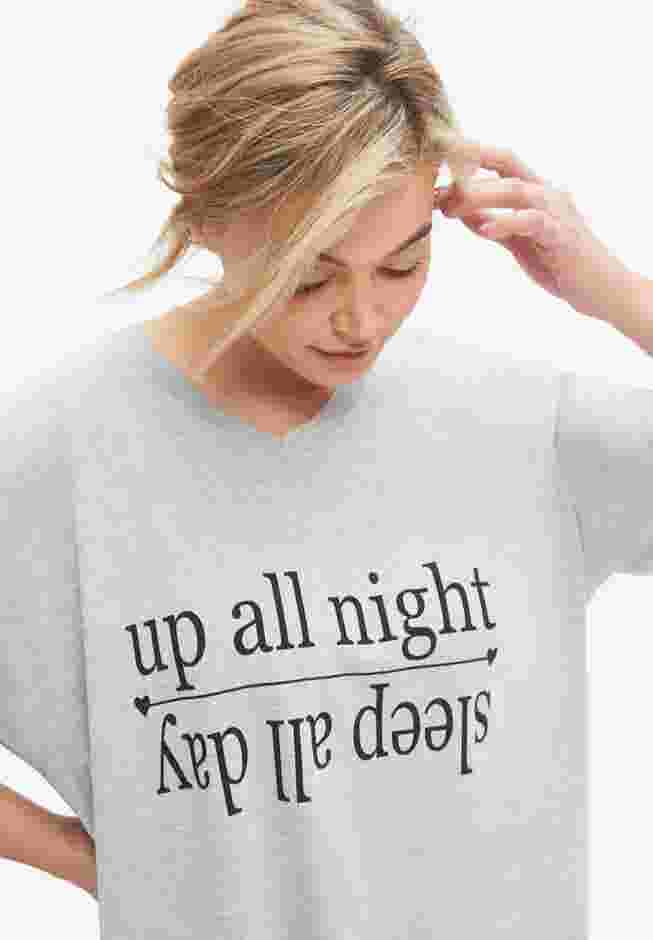 V-Neck Sleep Shirt image number 2