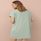 Cotton Spandex Vneck Short Sleeve Sleep Shirt image number null