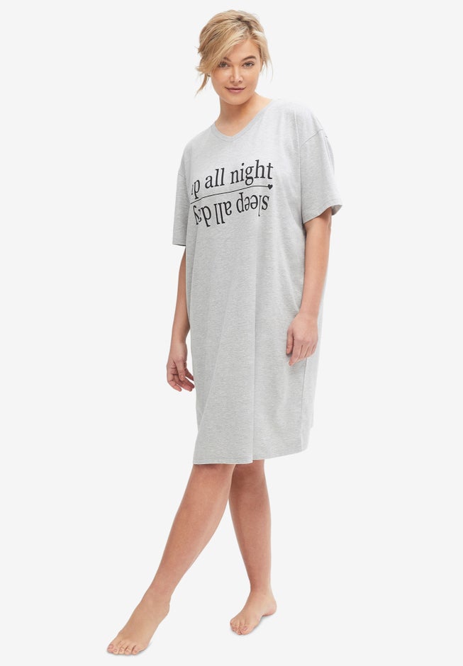 V-Neck Sleep Shirt image number 0
