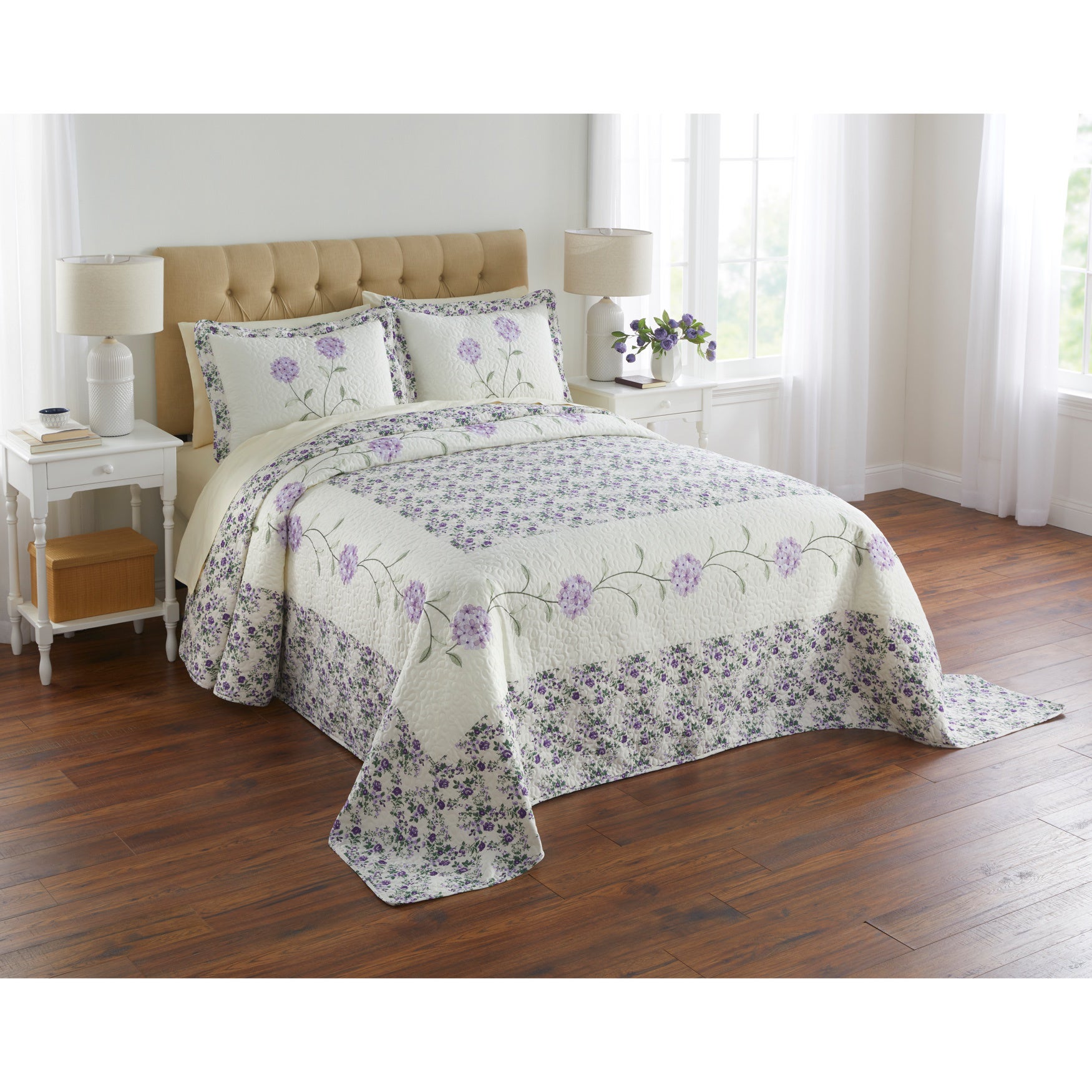 Margaret Embroidered Bedspread image number 0