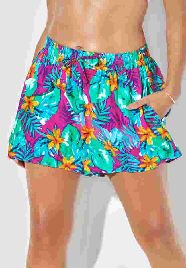 Emma Tie-Front Beach Shorts image number 3