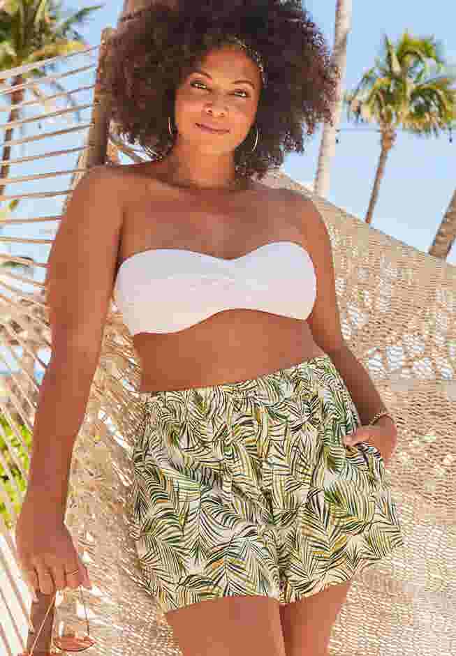 Emma Tie-Front Beach Shorts image number 4
