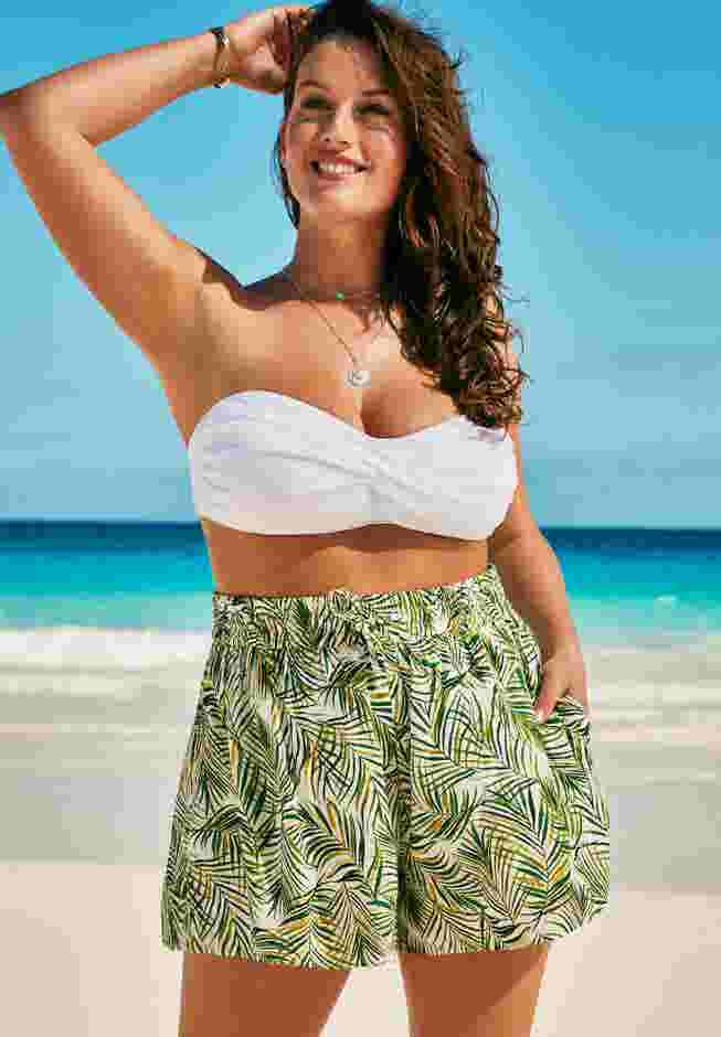 Emma Tie-Front Beach Shorts image number 0