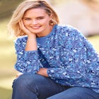 Long-Sleeve Crewneck Soft Waffle Knit Thermal Shirt image number 4