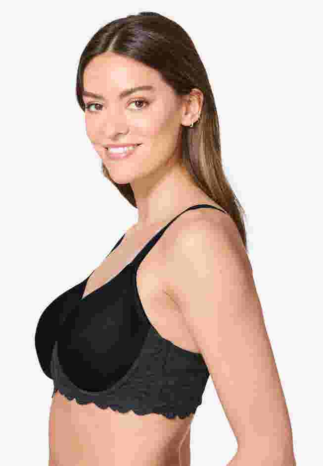 Leading Lady® The Zoey Lace Band Molded Wire Free T-Shirt Bra image number 2