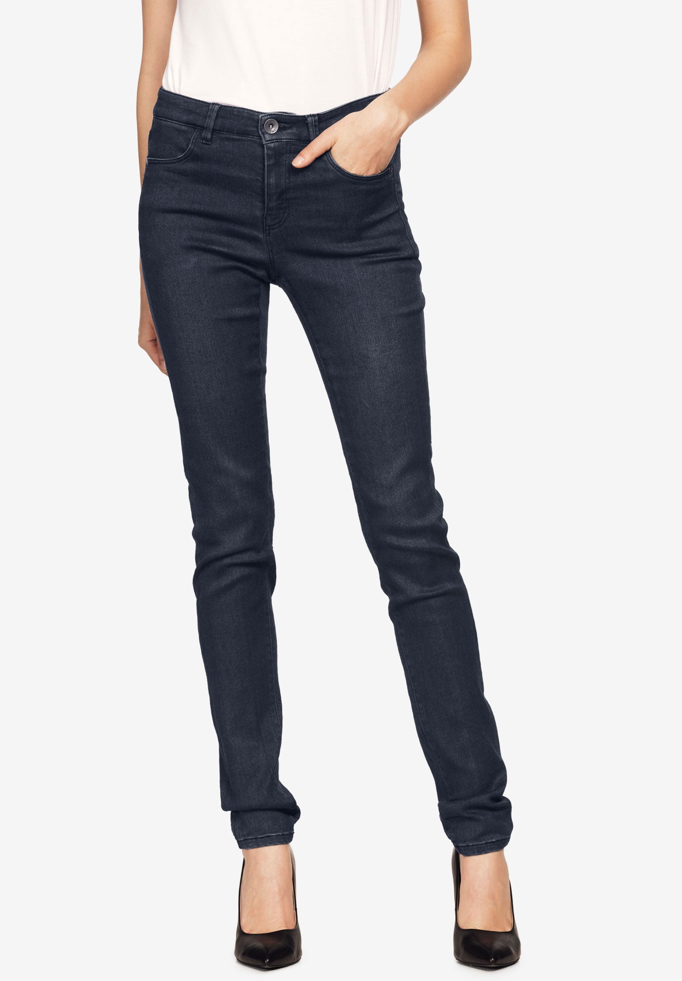 High-Waist Skinny Jeans image number 0