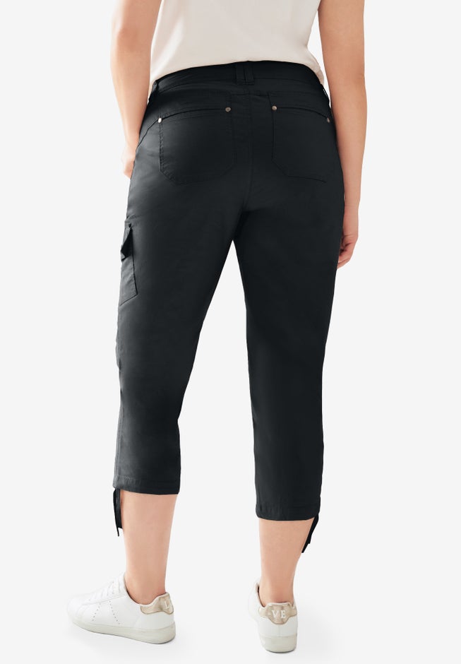 Stretch Cargo Capris by ellos® image number 1