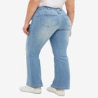 Back Elastic Bootcut Jeans image number null