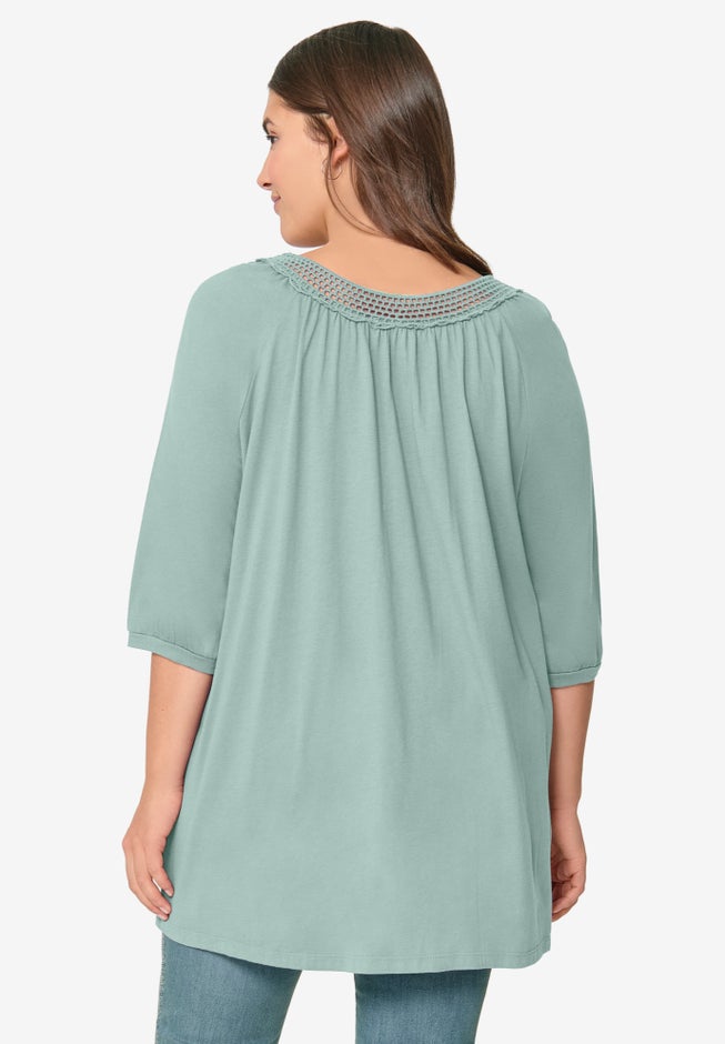 Crochet Trim Tunic image number 1