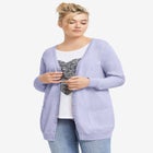 V-Neck Button-Front 100% Cotton Boyfriend Cardigan image number null
