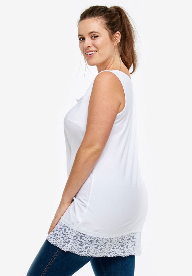 Lace Hem Tunic Tank image number 1