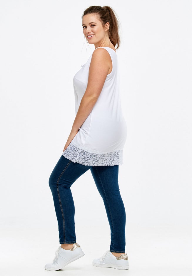 Lace Hem Tunic Tank image number 2