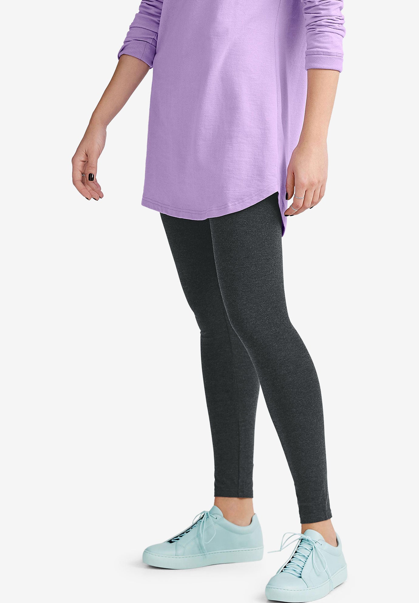 Cotton Spandex Full Length Leggings image number 0