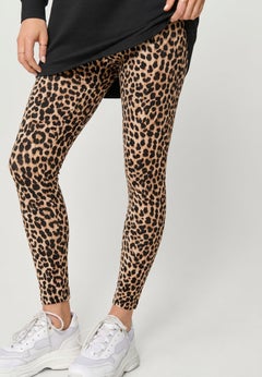Cotton Spandex Elastic Waist Full Length Leggings