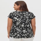 Twisted V-neck Tee image number null