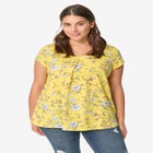 Twisted V-neck Tee image number null