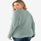 Button Y-neck Sweater image number null
