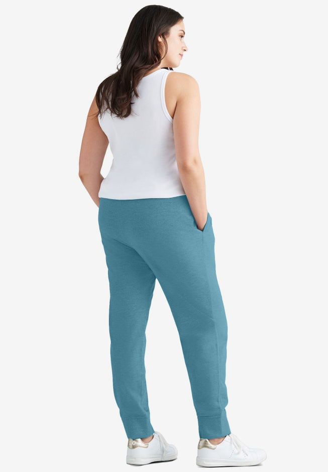 French Terry Drawstring Elastic Waistband Jogger image number 1