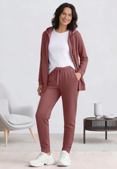 French Terry Drawstring Elastic Waistband Jogger