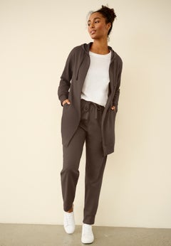 French Terry Drawstring Elastic Waistband Jogger