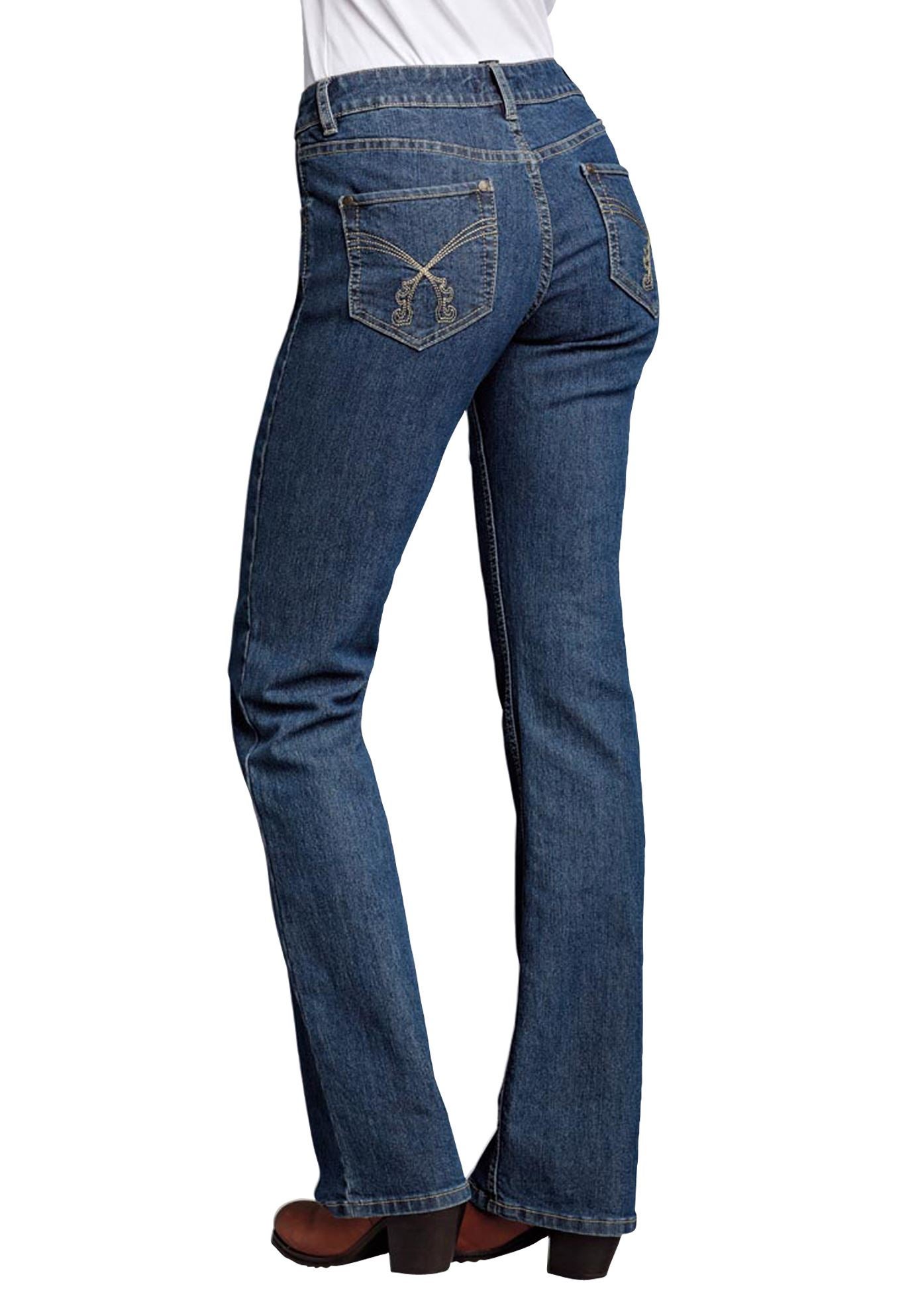 Mid-Rise 5-pocket Stretch Bootcut Jeans image number 1