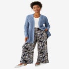 Open Front Waffle Cardigan image number null